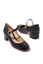 Mary Ribbon 45 Leather Pumps